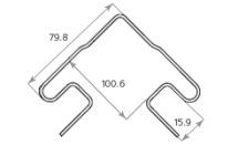 Наружный угол Tecos Ardennes Цвет светло-салатовый