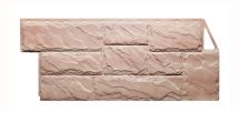Фасадные панели Fineber, Крупноформатный камень, Цвет терракота.