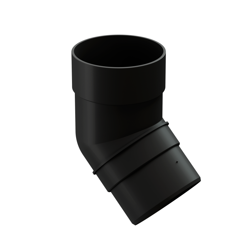 Колено 72˚ для водосточной трубы Docke Premium, Карбон купить в Белгороде