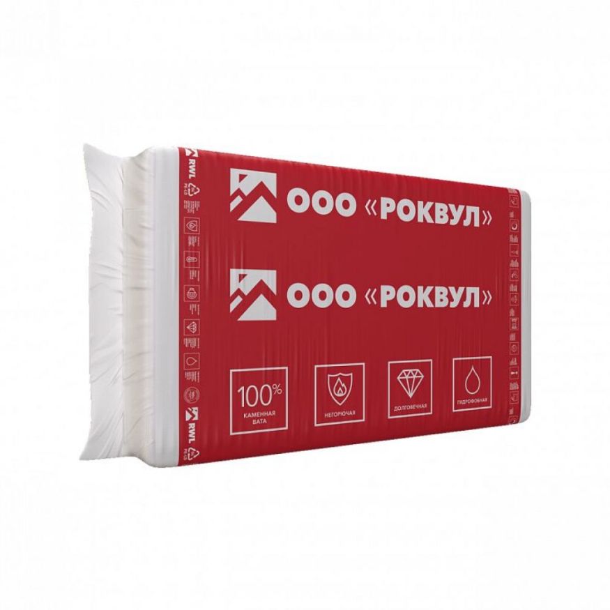 Утеплитель Роквул Каркас Баттс 50мм, 12 плит, 7.2м2, 600х1000мм, 0.36м3 Rockwool купить в Белгороде