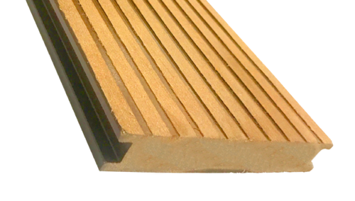 Террасная доска ECODECKING Premium в желтом цвете из ДПК купить в Белгороде