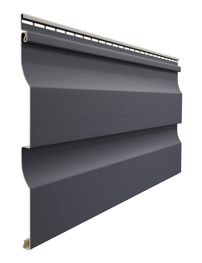 Виниловый сайдинг Docke, Корабельный брус D4.5D, Графит купить в Белгороде