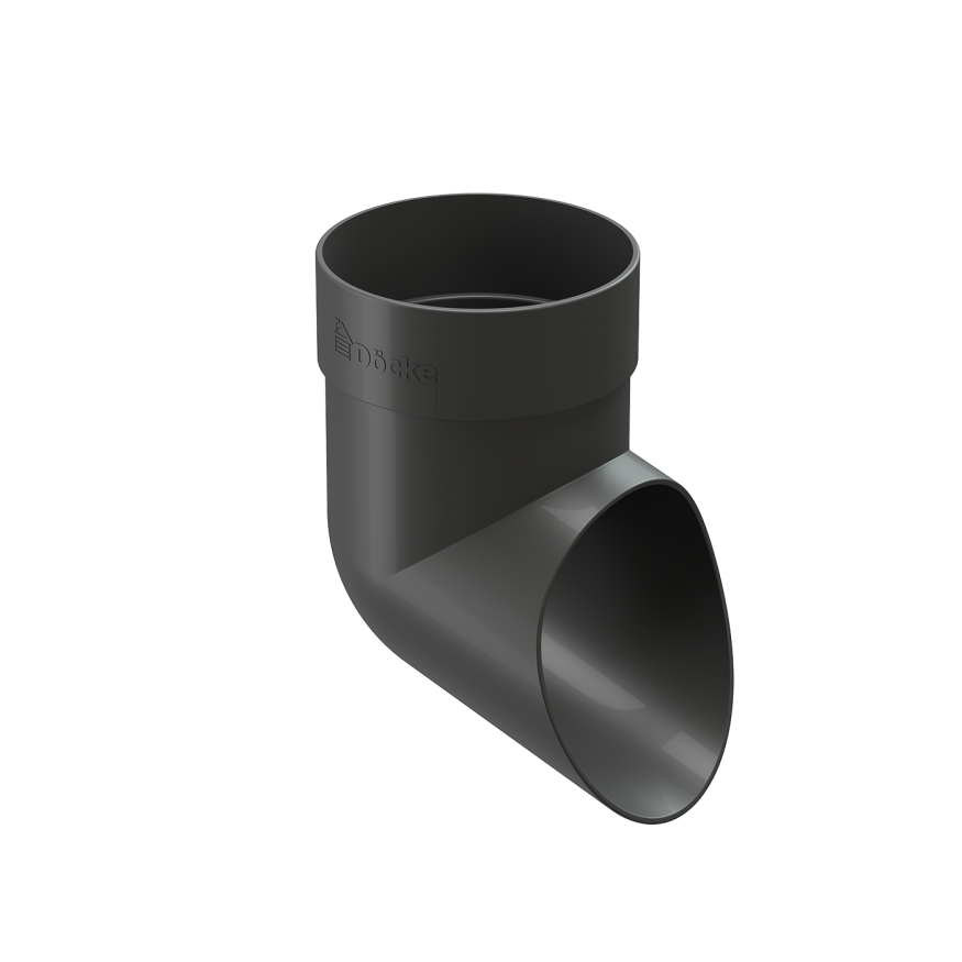 Наконечник для водосточной трубы Docke Standard, Серый цвет купить в Белгороде