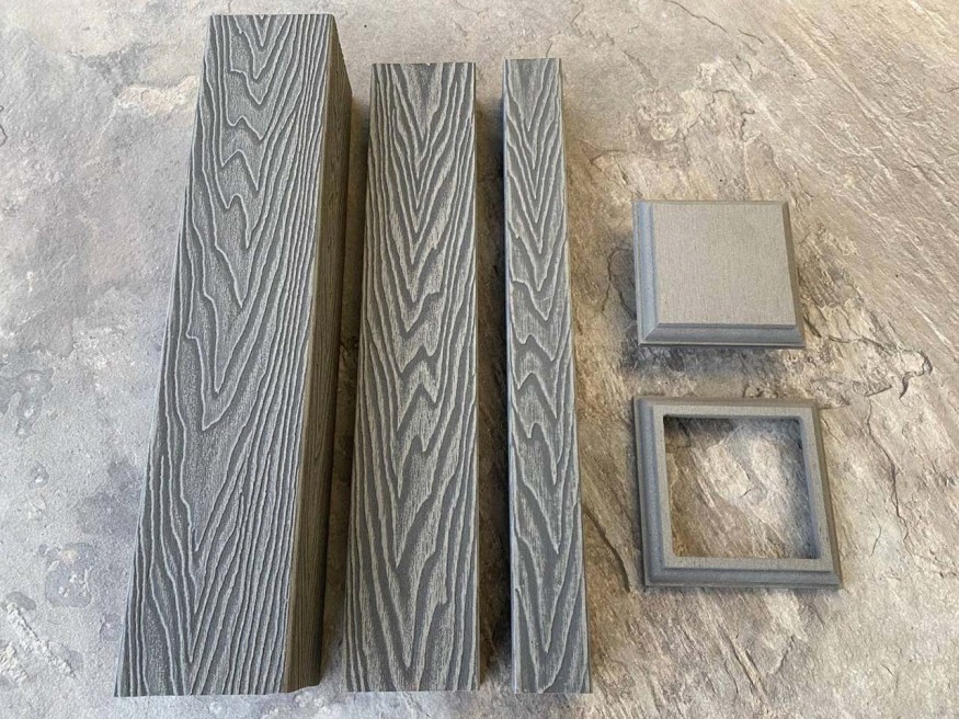 Столб для ограждения из ДПК EasyDecking, Wood-X, Серый купить в Белгороде