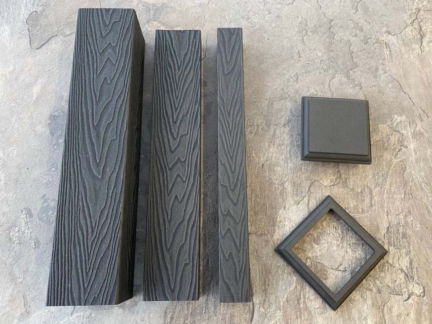 Столб для ограждения из ДПК EasyDecking, Wood-X, Черное дерево купить в Белгороде