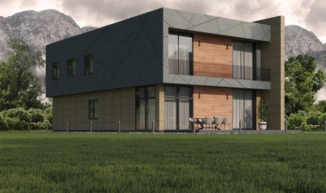 Фиброцементные панели Roofas COLOR Line Серый купить в Белгороде