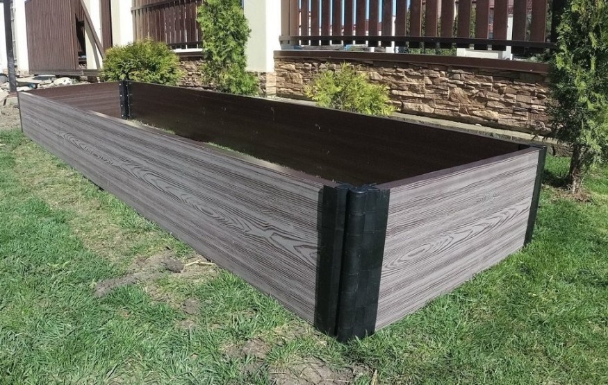 Доска для грядок NauticPrime из ДПК, серого цвета, размеры 300х30х2950 мм купить в Белгороде