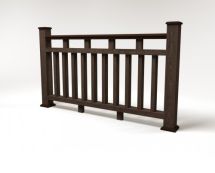 Ограждение из древесно-полимерного композита FG8 венге