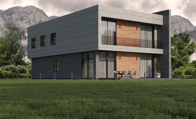 Фиброцементный сайдинг Roofas COLOR Line Светло-серый купить в Белгороде