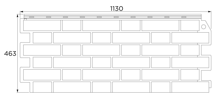 Фасадная панель FineBer, Кирпич облицовочный 3D, Коричнево-чёрный купить в Белгороде