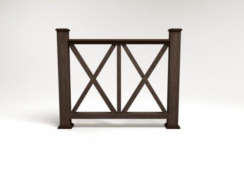 Ограждение из ДПК FG7 цвета венге купить в Белгороде