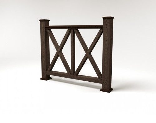 Ограждение из ДПК FG7 цвета венге купить в Белгороде