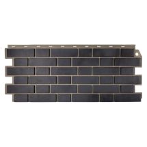 Фасадная панель FineBer, Кирпич облицовочный 3D, Мокрый асфальт