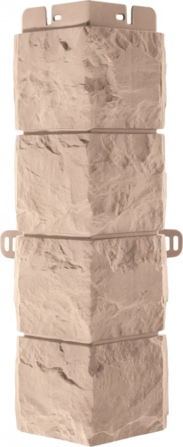 Угол наружный Альта-Профиль, Фагот ЭКО, Кремовый купить в Белгороде