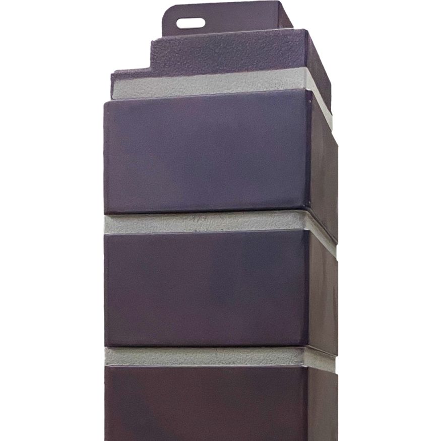 Угол наружный Кирпич облицовочный 3D, Коричнево-чёрный купить в Белгороде