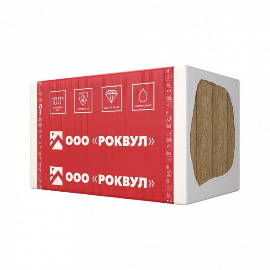 Утеплитель Rockwool ВЕНТИ БАТТС Д Оптима 150х600х1000/4шт/2.4м2/0.36м3 (16упак/палл) Rockwool купить в Белгороде