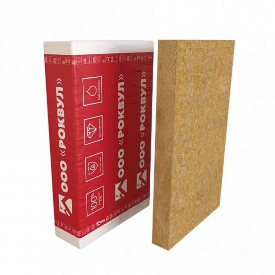 Утеплитель Rockwool Фасад Баттс ОПТИМА 100мм, 2 плиты, 1.44м2, 600х1200мм, 0.144м3 Rockwool купить в Белгороде