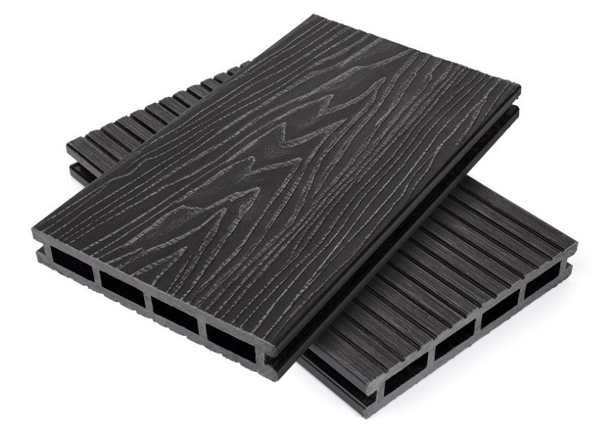 Террасная доска ДПК NanoWood Nature 3D пустотелая цвет Графит купить в Белгороде