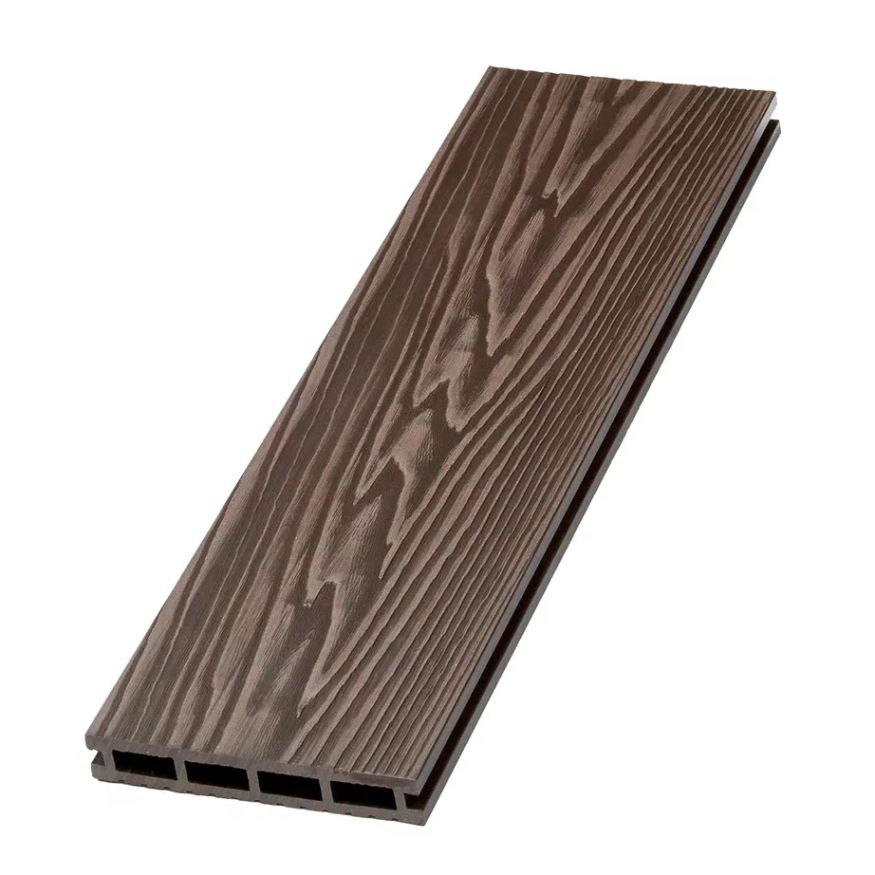 Террасная доска ДПК NanoWood New 3D тиснение + вельвет Венге купить в Белгороде