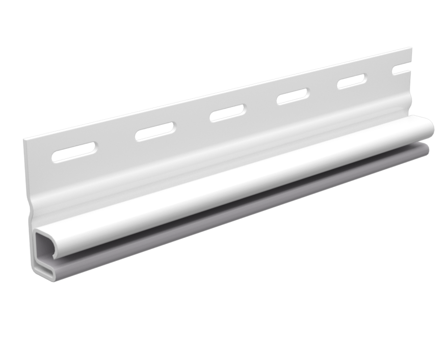 Стартовый профиль для сайдинга под камень, белый купить в Белгороде