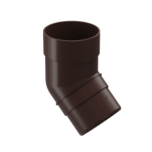 Колено 45˚ для водосточной трубы Docke Premium, цвет Шоколад