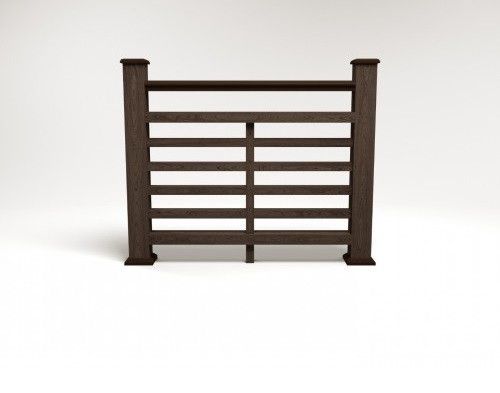 Ограждение из ДПК FG4 в цвете венге купить в Белгороде