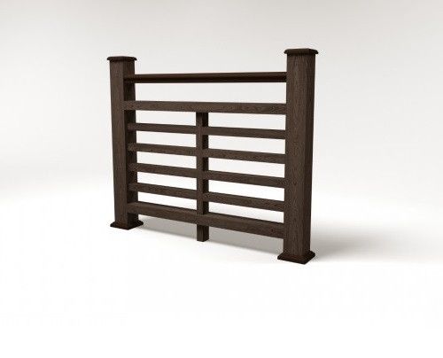 Ограждение из ДПК FG4 в цвете венге купить в Белгороде