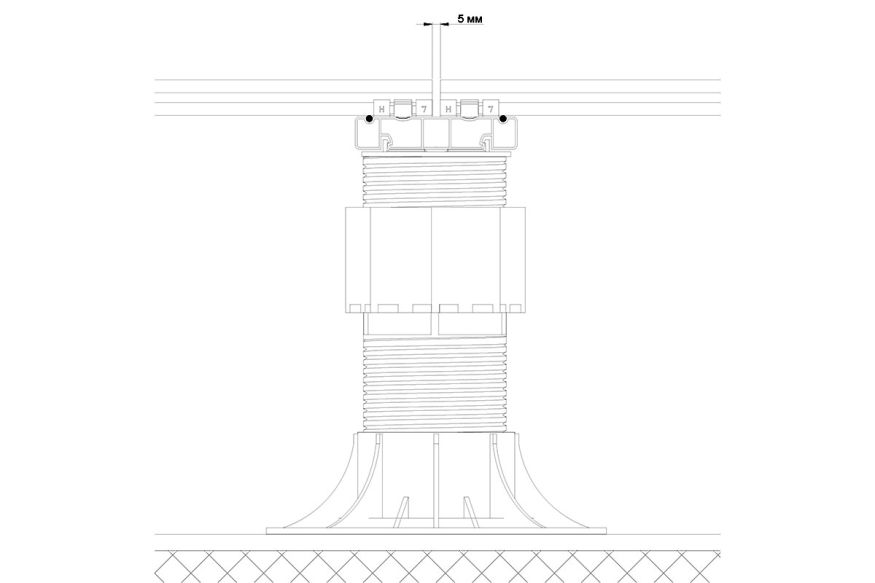 Лага Алюминий Holzhof HILST JOIST стыковочная SLIM MAX купить в Белгороде