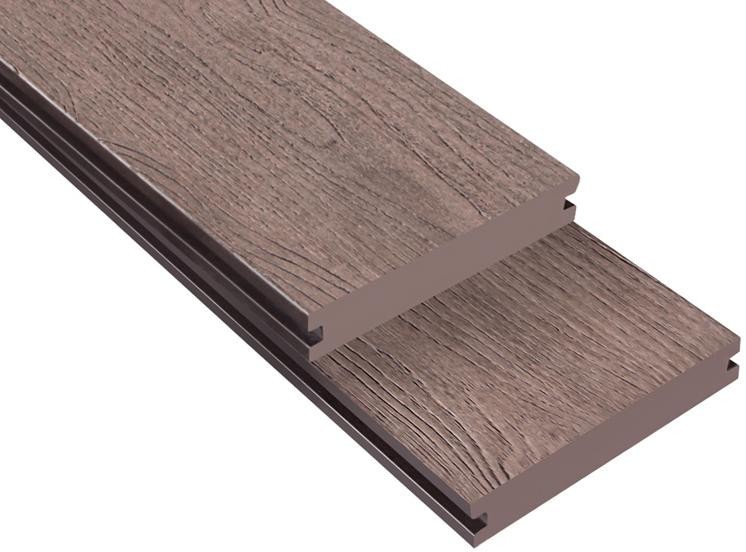 Террасная доска ДПК Outdoor 3D полнотелая NEVADA/CALIFORNIA BROWN коричневый микс. купить в Белгороде
