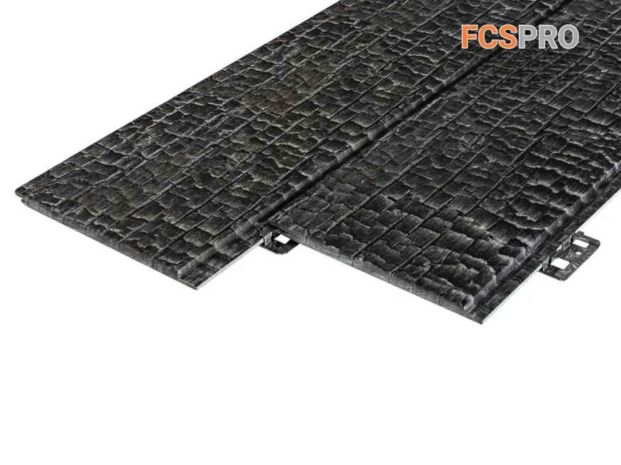 Фиброцементная панель FCSPRO Decor Wood Click Угольное купить в Белгороде