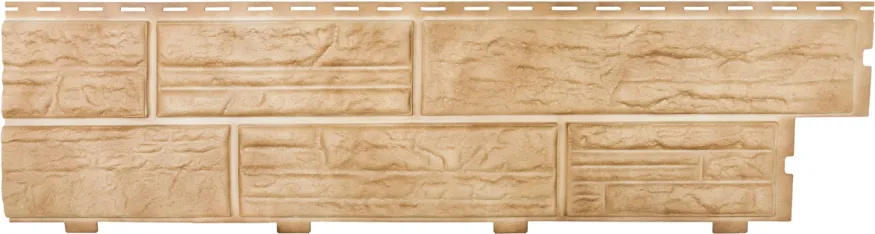 Формованный сайдинг Альта Профиль Сланцевая порода, Слоновая кость купить в Белгороде