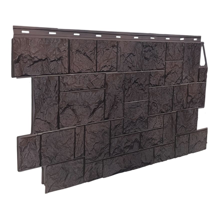 Фасадная панель FineBer Дикий камень, Коричневый купить в Белгороде