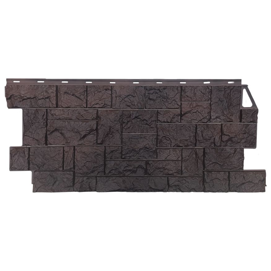 Фасадная панель FineBer Дикий камень, Коричневый купить в Белгороде