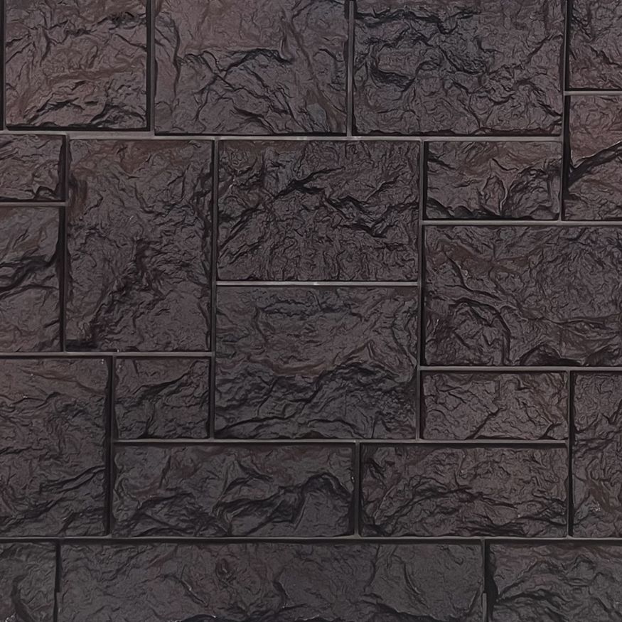 Фасадная панель FineBer Дикий камень, Коричневый купить в Белгороде