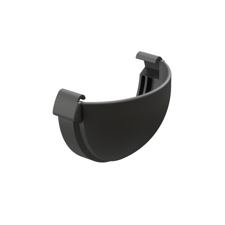 Заглушка желоба Docke Lux, Графит купить в Белгороде