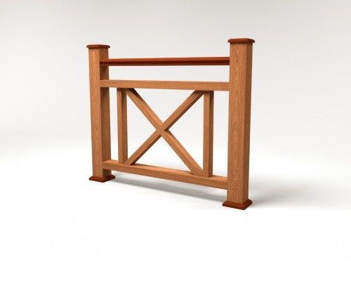 Ограждение из ДПК FG2 терракотового цвета купить в Белгороде