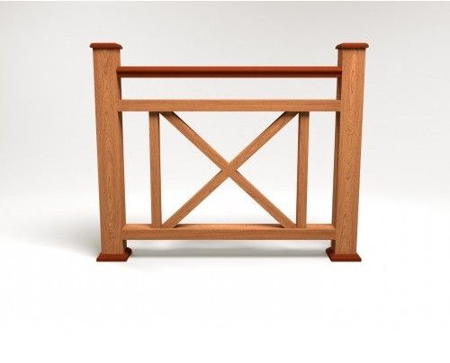 Ограждение из ДПК FG2 терракотового цвета купить в Белгороде