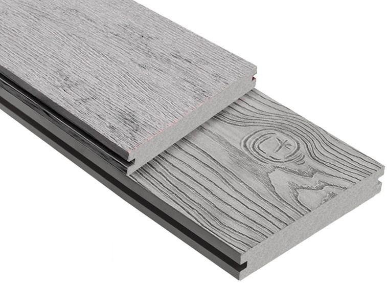 Террасная доска ДПК Outdoor 3D полнотелая STORM/OCEAN GREY, серый микс. купить в Белгороде