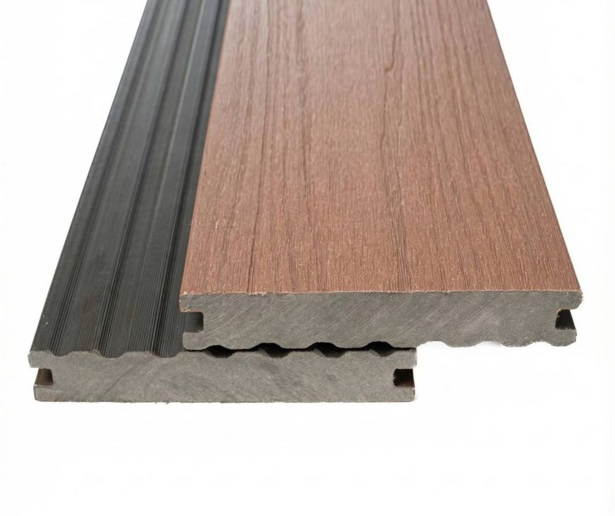 Террасная доска Экодекинг Скай коэкструзия полнотелая, Тик купить в Белгороде