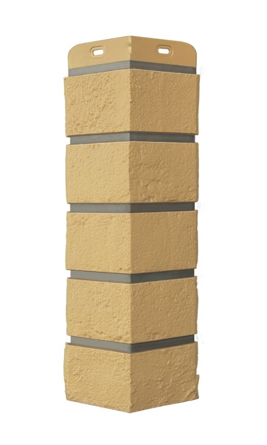 Угол наружный Grand Line, Состаренный кирпич Design, Песочный, шов RAL 7006  купить в Белгороде